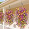 Artificial Hanging Pansy Flowers for Outdoors, 6 Bundles UV Resistant Faux Silk Spring Flowers, Realistic Fake Outdoor Plants for Planters, Window Boxes, Porch Patio Garden Balcony Home Decor, Mixed Colors